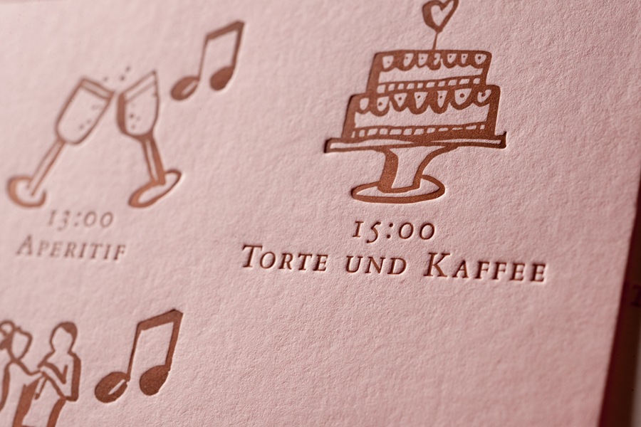 letterpress manufaktur Salzburg Hochzeitseinladung 2017
